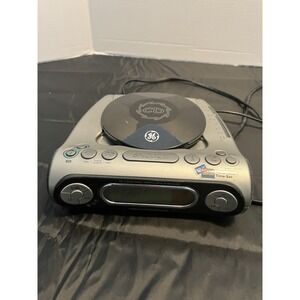 Vintage General Electric GE 7-4901A CD Player Clock AM/FM Radio Dual Alarm Clock